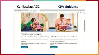 Completing your application for CIW registration