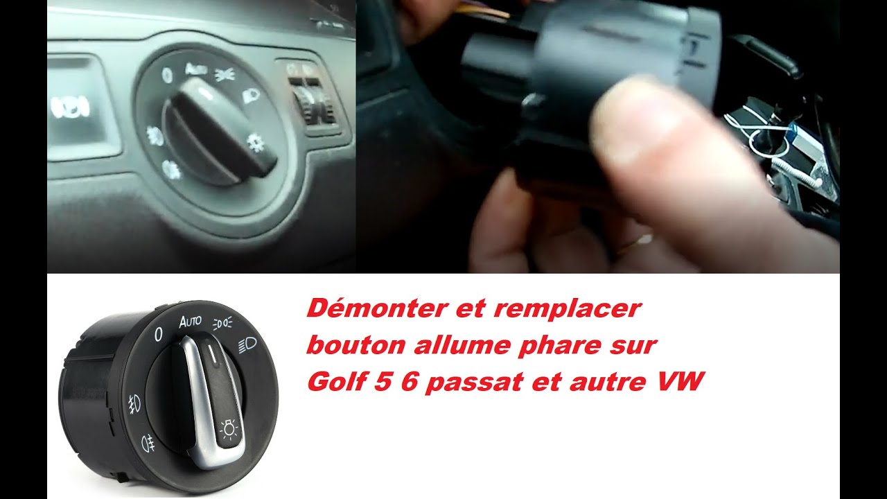 Kit allumage phares Auto adaptable sur Volkswagen Golf V, VI, Passat B6,  B7, Touran