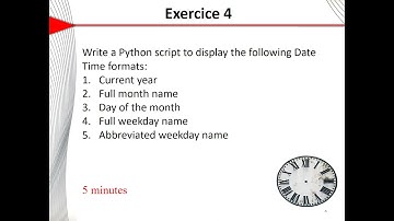 Preparing python II Examen: Exercices + correction