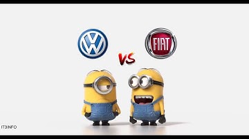 VW vs FIAT Minions Style ( Funny Commercial Compilation ) - vw beetle vs fiat  500