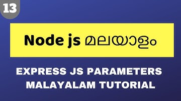 express js query string, parameters  | node malayalam part 13