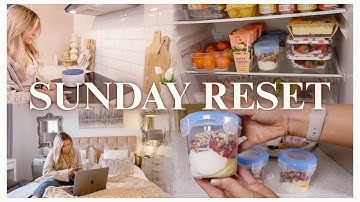 SUNDAY RESET ROUTINE | Prepare for a Productive Week - Clean, Plan, and Recharge with Me