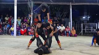 Talent show at Langmeidong Laibung( Manipur Martial Acrobat)