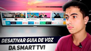 smart tv samsung falando sozinha? aprenda desativar o guia de voz!