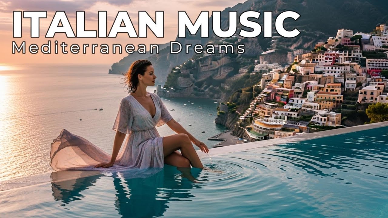 🎶 Italian Vibes & Mediterranean Music 🎶 2 Hours Scenic Amalfi Coast & Lake Como Relaxation 4K