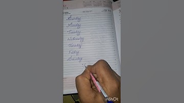 7 days a week |Handwriting Tutorial|