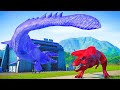 Color T-Rex Fighting Spiderman I-ReX #dinosaurs Inspinedoraptor, Mosasaurus Dinosaurs Fight