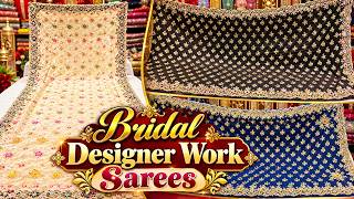 Trendy Bridal Beads Work Sequence Work Designer Premium Quality Sarees || Sidra Collections
