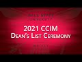 2021 ccim deans list ceremony