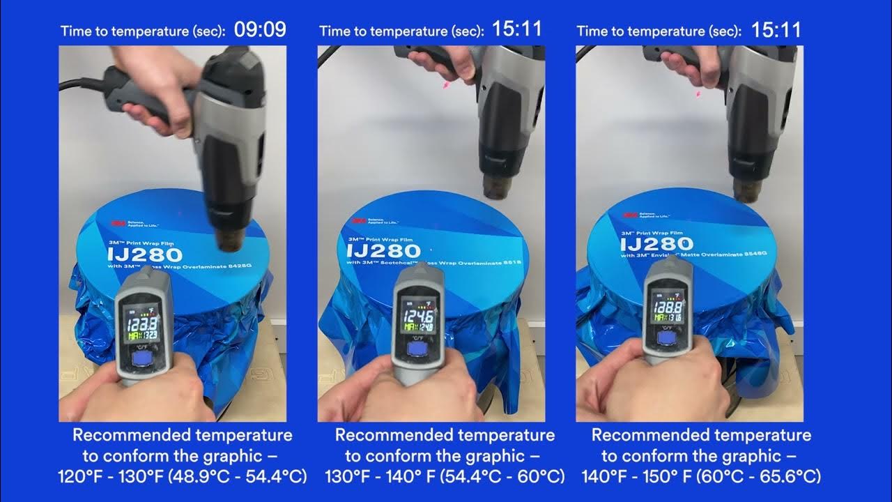 Heated Stretch Comparison with 3M Print Wrap Film IJ280 ENG YouTube
