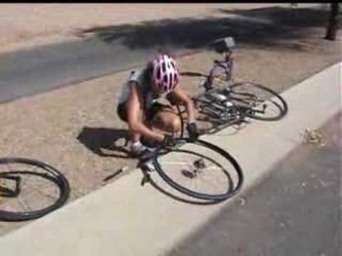 bicycle flat tire repair