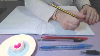 STUDY WITH ME LIVE - AMBIENT SOUND #study #stationery #studying #studywithme #live #maths