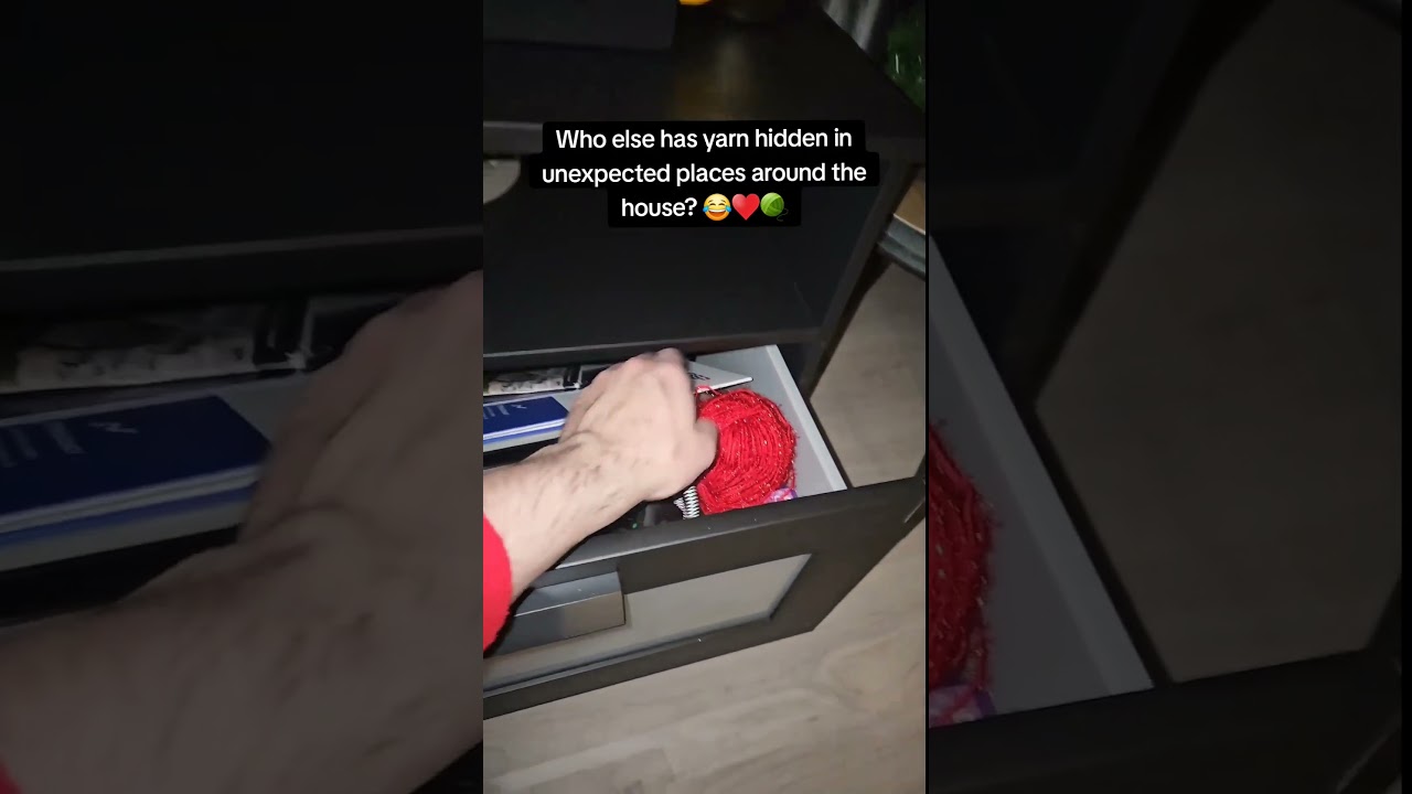 Confess your most creative 'yarn stash' locations and tag a friend who can relate!😂♥️