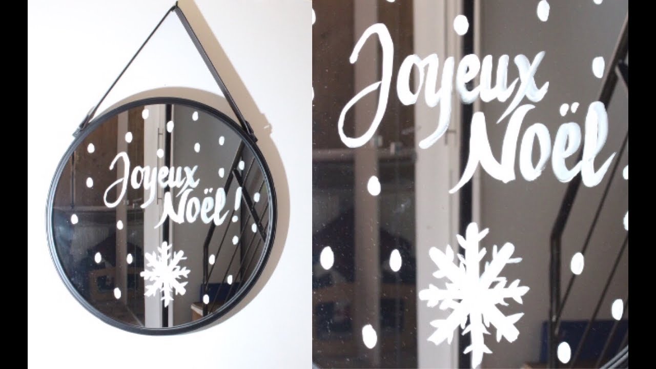 Déco de Noël : 10 idées pour décorer ses vitres avec un feutre craie