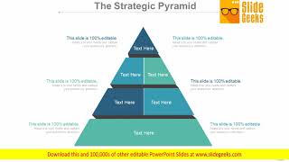 The Strategic Pyramid Ppt Powerpoint Presentation Styles