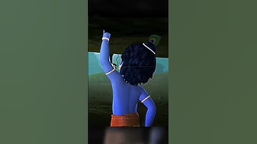 Shree Krishna Lifted Up Govardhan Parvat ⛰️💫 | Aditya Creation 06 | #shortsfeed #krishna #shorts