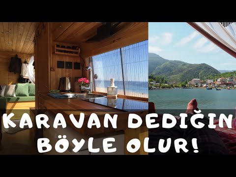 Karavan dediğin böyle olur! banyo/wc/çamaşır mak./24saat sıcak su/ahşap bir ev