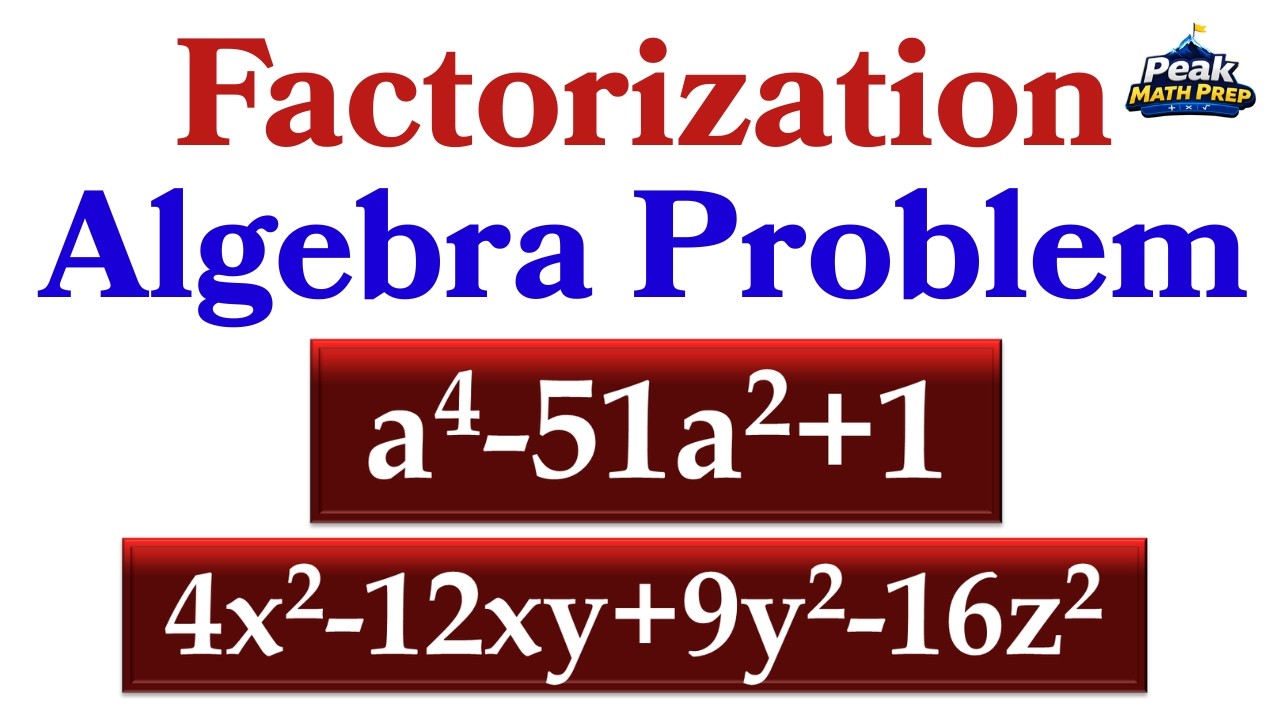Factor Math Tutorial How to Factor ? Algebra Factorization Trick - YouTube