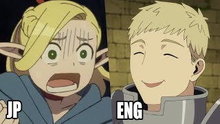 Delicious in Dungeon but only Marcille & the best parts: Episode #7 | JP VS ENGLISH