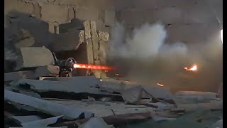 TVC rocket engine test