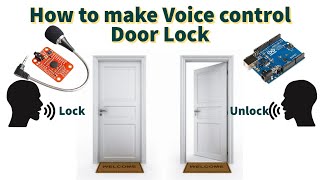How to make Voice control Door Lock | Make Door Lock with Voice Recognition module V3 screenshot 1
