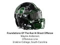 Foundations Of The Run N Shoot Offense - Wayne Anderson - Erskine College