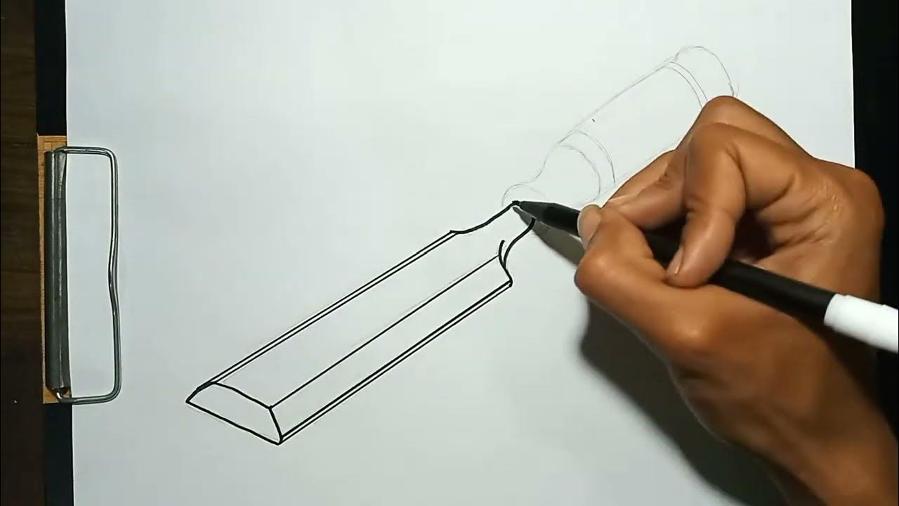 How to Draw Wood Chisel Tool Step by Step YouTube