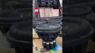 18 ШТУК DB455 на РАЗМИНКЕ 💀💀💀 #caraudio #subwoofer #bass #speakers #автозвук #automobile #рек #топ