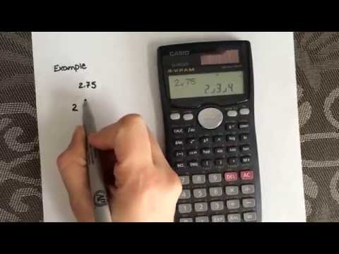How to convert from a decimal to a fraction using the calculator Casio fx-991MS