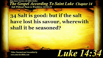 Gospel of Luke Chapter 14 - Bible Book #42 - The Holy Bible KJV HD Audio-Text Read Along