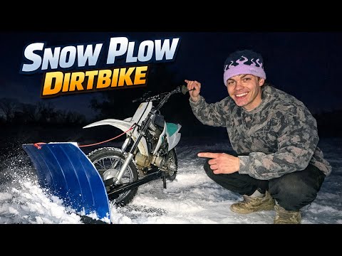 Dirtbike Snow Plow Testing (Weirdly Good!)