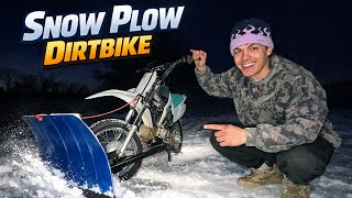 Dirtbike Snow Plow Testing (Weirdly Good!)