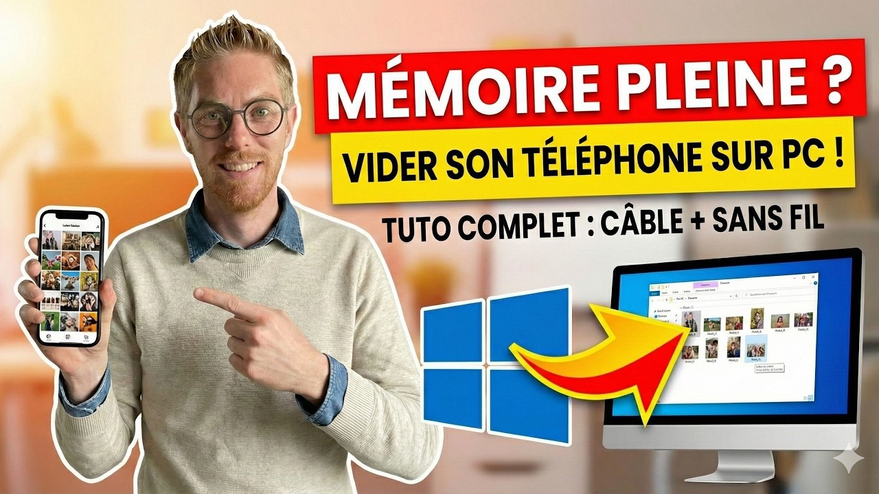 Mémoire Pleine ? Comment Vider ses Photos Smartphone sur Ordinateur (Guide Complet)