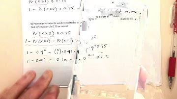 Binomials - Finding the sample size (14C)