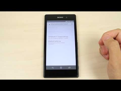 How to share the internet connection from Sony Xperia Z1