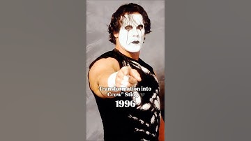 The Evolution of Steve "Sting" Borden 🦂🎭 #Sting #SteveBorden #WCWLegend #CrowSting #WrestlingIcon