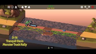 Poly Bridge 2 - Tranquil Oasis - Monster Truck Rally (3-16)