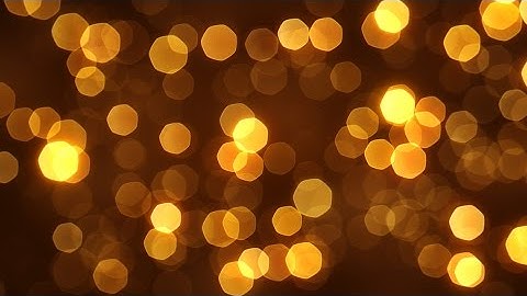 Golden Particles Bokeh Loop