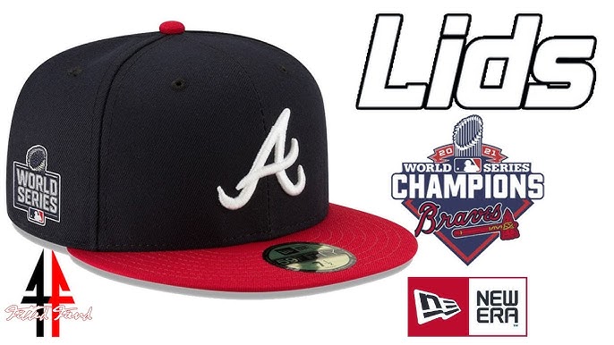 Atlanta Braves 1995 World Series New Era 59Fifty Fitted Hat Glow in the  Dark Logo Pink Under Brim 