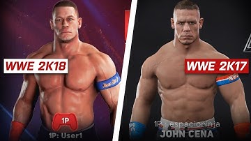 WWE 2K18 In-Game Renders Comparison: are they worse? (PS4 & Xbox One)