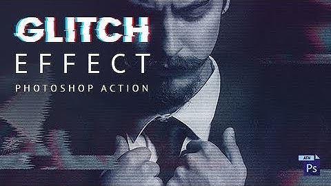 How to create VHS Glitch Effect - Photoshop Action
