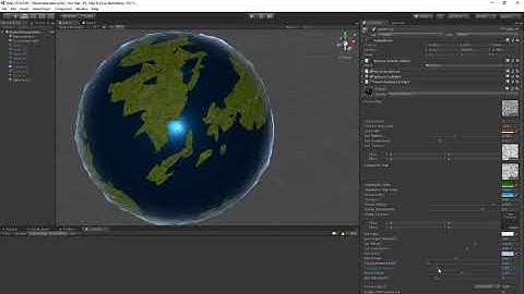 Planet Rendering - Tessellation and surface displacement Demo - Unity