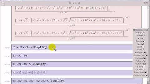 Vietas Formula 04 Cubic Demonstration