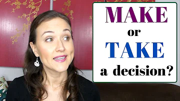What does it mean to take a decision?