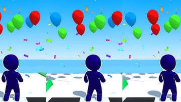 Balloon Fly Running 3D - All Levels 1-17 Gameplay Android iOS