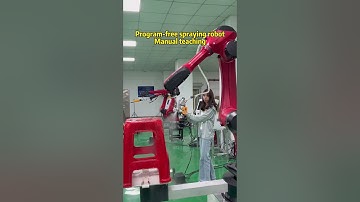 Programming-free spray robot.  #spraying #industrialrobot  #sixaxisrobot #robotics