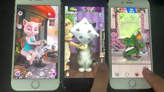 My Talking Angela Vs Talking Tom 2 Vs Talking Pierre - Gameplay For Kids