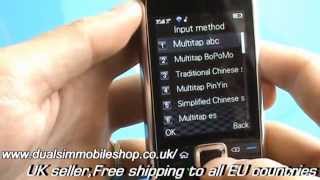 E75, WIFI, QWERTY KEYBOARD, SLIDE, DUAL SIM