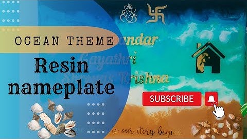 Resin Nameplate || Ocean Theme Nameplate