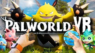 PALWORLD VR is CRAZY! First Person and MOTION CONTROLS // UEVR Mod (Quest 3)